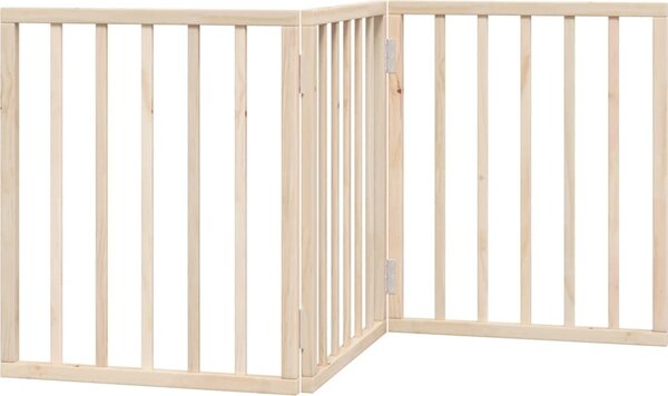VidaXL Zábrana pro psy skládací 3 panely 150 cm topolové dřevo [352172] Barva: Přírodní