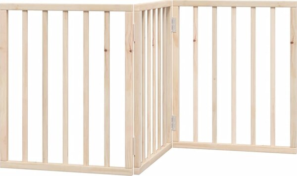 VidaXL Zábrana pro psy skládací 3 panely 150 cm topolové dřevo [352172] Barva: Přírodní