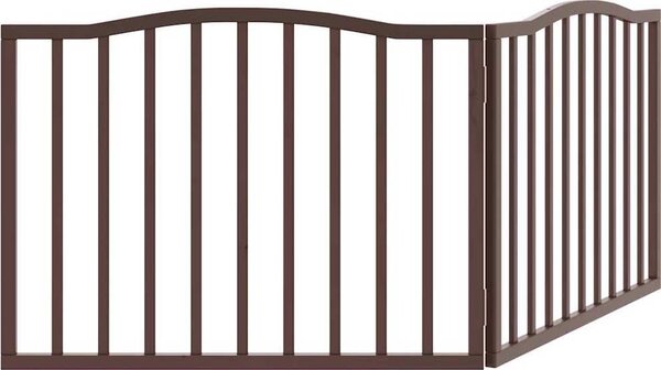 VidaXL Zábrana pro psy skládací 2 panely 160 cm topolové dřevo [352224] Barva: Bílá