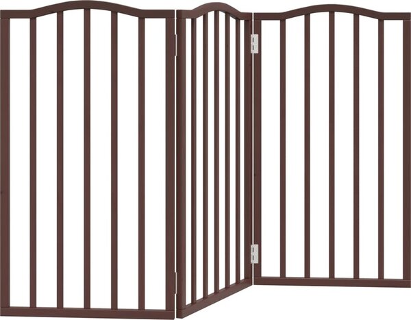 VidaXL Zábrana pro psy skládací 3 panely 150 cm topolové dřevo [352230] Barva: Bílá