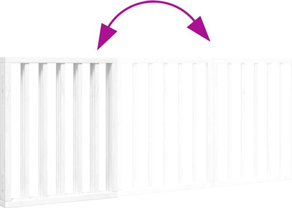 VidaXL Zábrana pro psy skládací 3 panely 150 cm topolové dřevo [352172] Barva: Přírodní