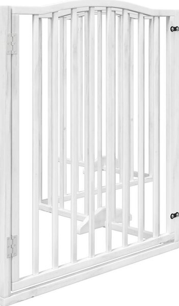 VidaXL Zábrana pro psy s dvířky skládací 4 panely 320 cm [352211] Barva: Přírodní