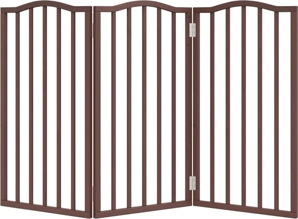 VidaXL Zábrana pro psy skládací 3 panely 150 cm topolové dřevo [352230] Barva: Bílá