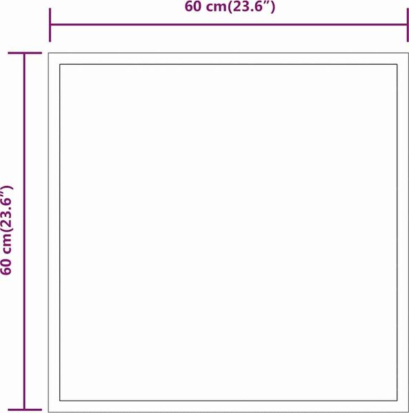 VidaXL Koupelnové zrcadlo s LED osvětlením 60 x 60 cm [151759]