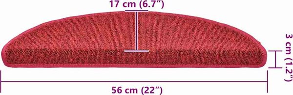 VidaXL Samolepicí schodové rohože 20 ks 56 x 17 x 3 cm [3365785] Barva: Tmavě šedá