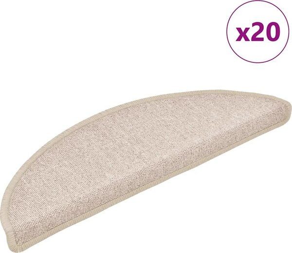 VidaXL Samolepicí schodové rohože 20 ks 56 x 17 x 3 cm [3365785] Barva: Tmavě šedá