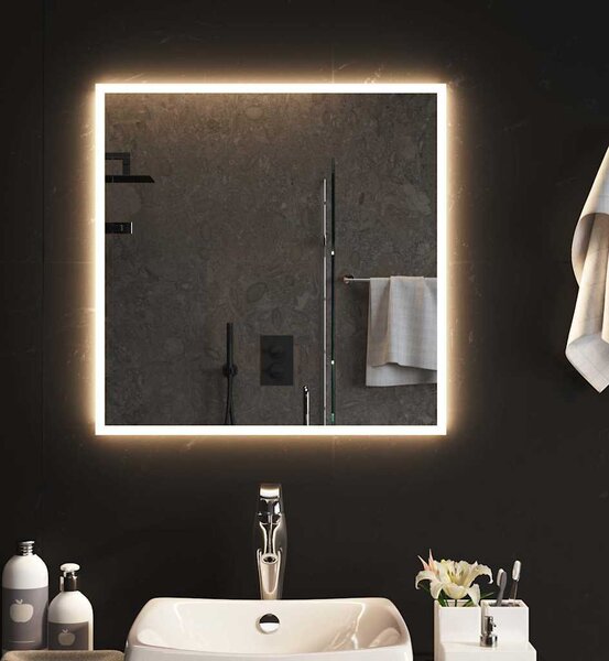 VidaXL Koupelnové zrcadlo s LED osvětlením 60 x 60 cm [151759]