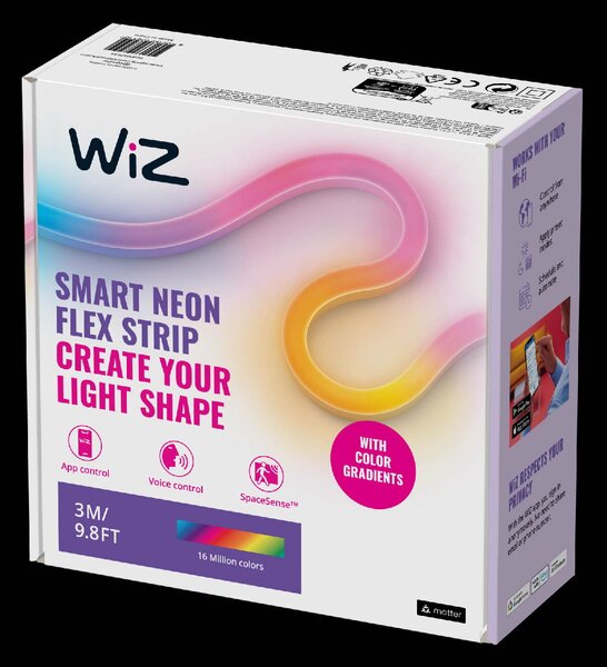 WiZ neon flex LED pásek 3m 24W 150lm 2700-5000K IP20