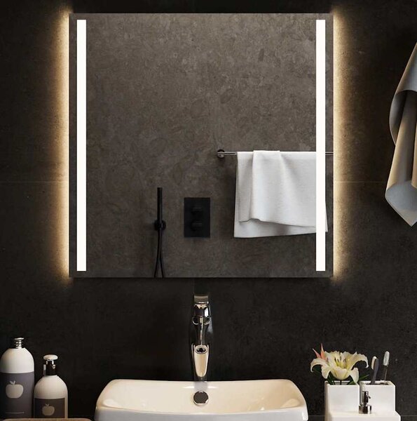 VidaXL Koupelnové zrcadlo s LED osvětlením 60 x 60 cm [151740]