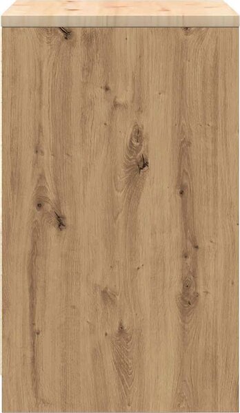 VidaXL Garážová skříň 60x51x85 cm Borovicový masiv [860579] Barva: kouřový dub