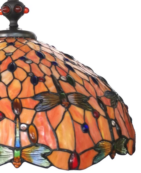 Clayre eff Závěsná lampa Tiffany Dragonfly