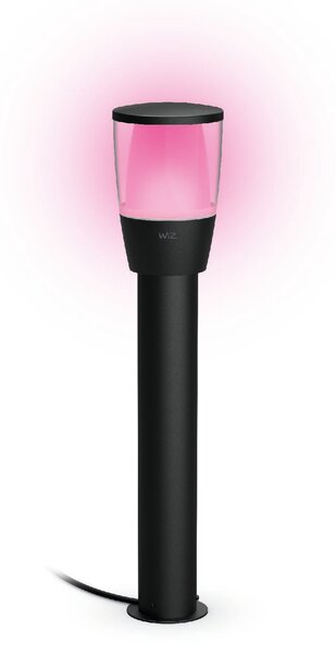 WiZ Elpas 12V venkovní sloupkové LED svítidlo 3,6W 320lm 2700-5000K RGB IP65 52cm, černé - rozšíření