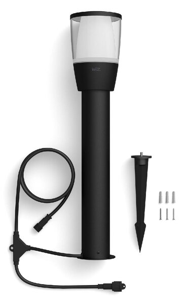 WiZ Elpas 12V venkovní sloupkové LED svítidlo 3,6W 320lm 2700-5000K RGB IP65 52cm, černé - rozšíření