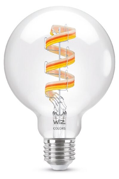 WiZ LED žárovka E27 G95 6,3W 470lm 2200-6500K RGB IP20, stmívatelná