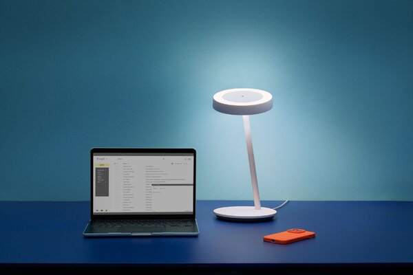 WiZ Portrait stolní lampa LED 10W 600lm 2700-6500K 38cm IP20, bílá