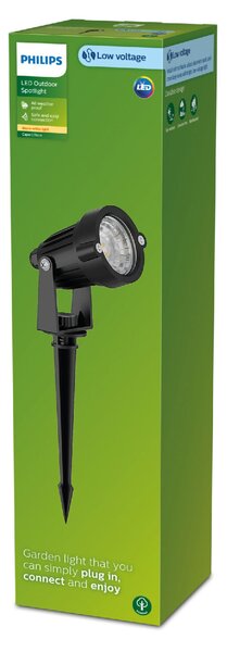 Caper GardenLink venkovní nízkonapětové zemní svítidlo 1x LED 1,5W 180lm 2700K 24V IP44, černé