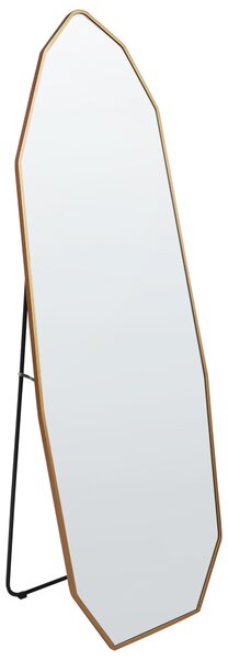 Stojací zrcadlo TARTAS 165 cm Kov Zlatá