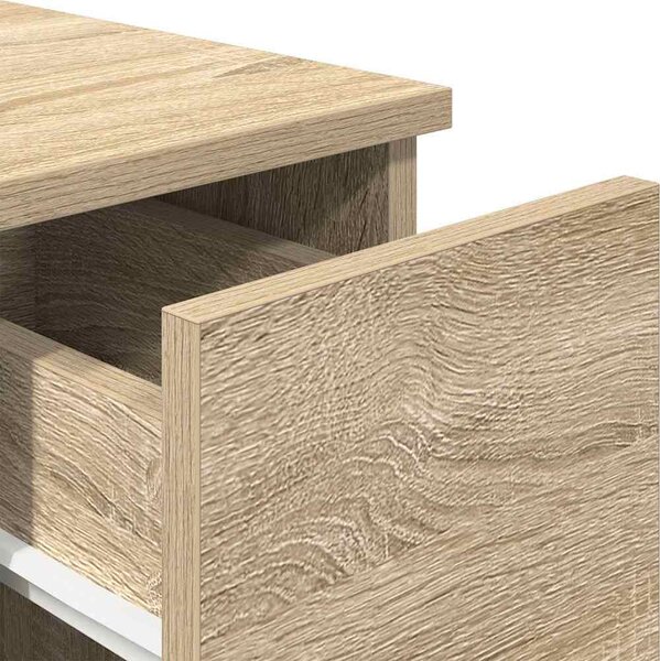 VidaXL Noční stolky se zásuvkou 2 ks 20x36x60 cm [858700] Barva: Bílá
