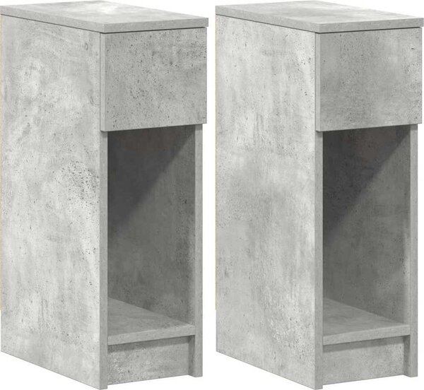 VidaXL Noční stolky se zásuvkou 2 ks 20x36x60 cm [858700] Barva: Bílá