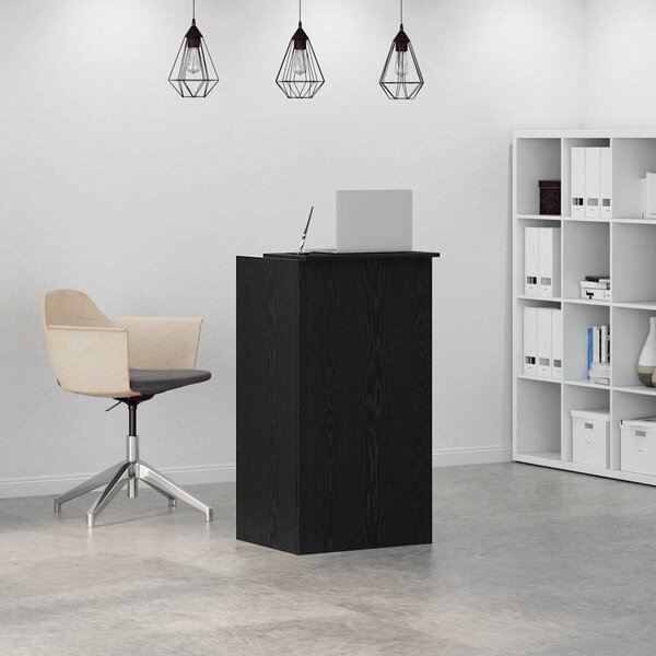 VidaXL Recepční stůl 55x50x103,5 cm kompozitní dřevo [859015] Barva: Černá