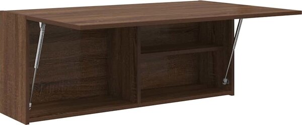 VidaXL Koupelnová nástěnná skříňka 100x25x40 cm kompozitní dřevo [860109] Barva: Betonová šedá