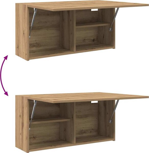 VidaXL Koupelnová nástěnná skříňka 80 x 25 x 40 cm kompozit [860093] Barva: dub sonoma