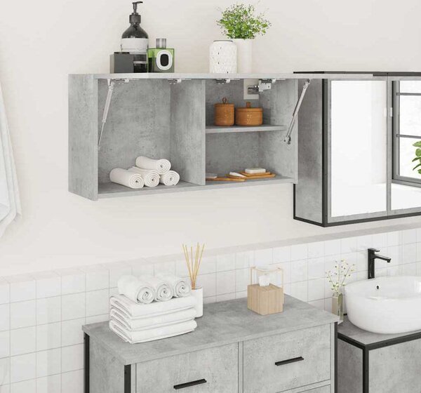 VidaXL Koupelnová nástěnná skříňka 80 x 25 x 40 cm kompozit [860093] Barva: dub sonoma