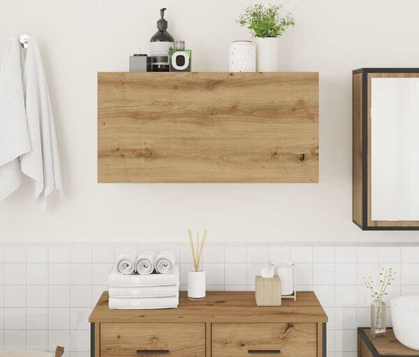 VidaXL Koupelnová nástěnná skříňka 80 x 25 x 40 cm kompozit [860093] Barva: dub sonoma