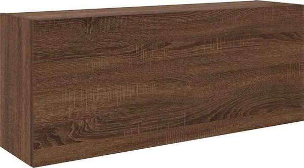 VidaXL Koupelnová nástěnná skříňka 100x25x40 cm kompozitní dřevo [860109] Barva: Betonová šedá