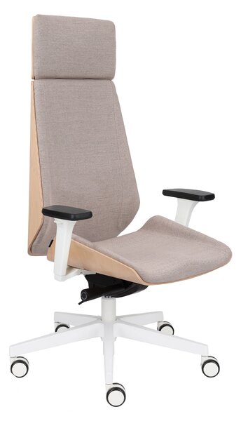 Kancelářské křeslo Moon Wood HD White