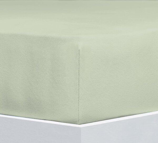 Florella Prostěradlo Solit Jersey Pastell Gruen Zvolte jeden rozměr prostěradla: 90-100x200 cm