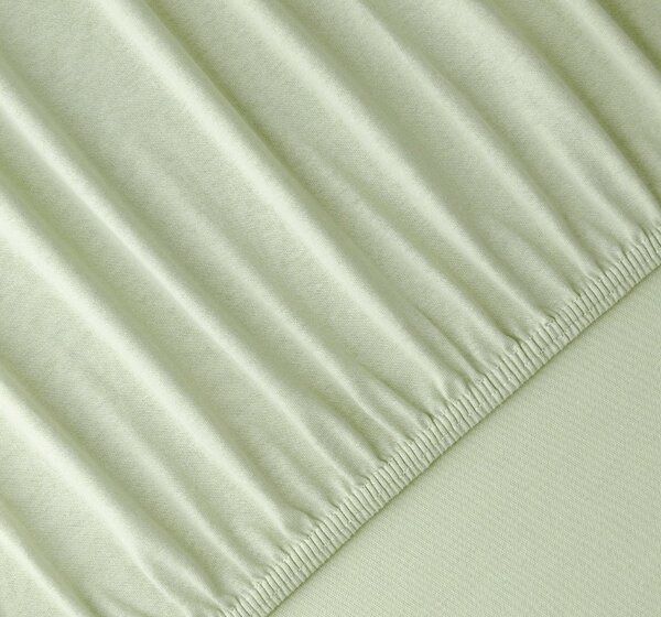 Florella Prostěradlo Solit Jersey Pastell Gruen Zvolte jeden rozměr prostěradla: 90-100x200 cm