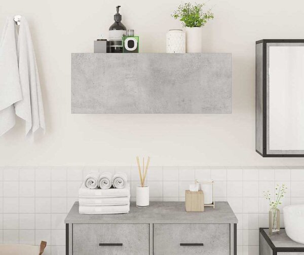 VidaXL Koupelnová nástěnná skříňka 80 x 25 x 30 cm kompozit [860079] Barva: Bílá