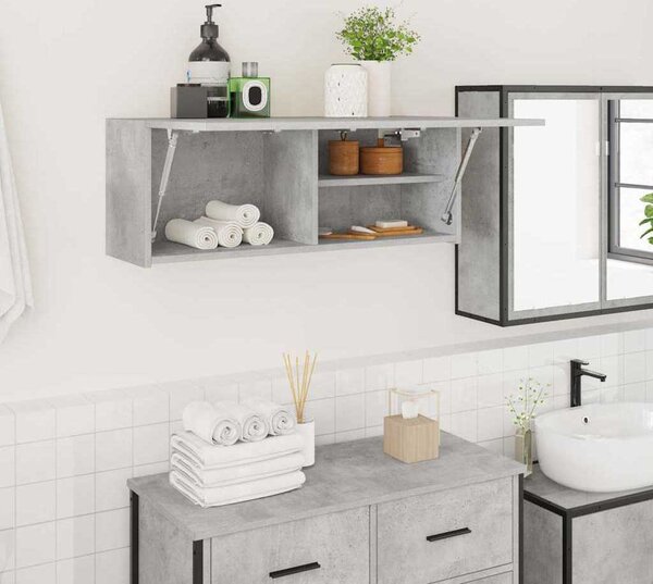 VidaXL Koupelnová nástěnná skříňka 80 x 25 x 30 cm kompozit [860079] Barva: Bílá