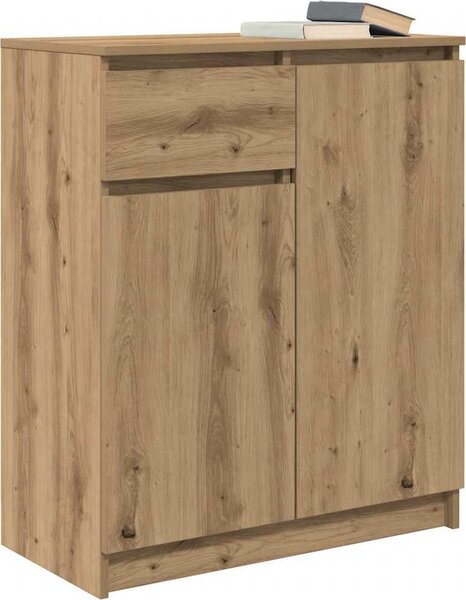 VidaXL Příborník se zásuvkou 71x35x84 cm kompozitní dřevo [861597] Barva: Bílá