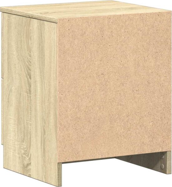 VidaXL Noční stolky 2 ks se 2 zásuvkami 40 x 36 x 50 cm [858790] Barva: šedá sonoma