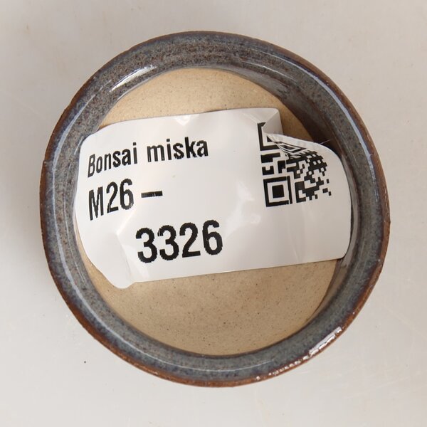 E-bonsai Keramická bonsai miska 4 x 4 x 2 cm šedá