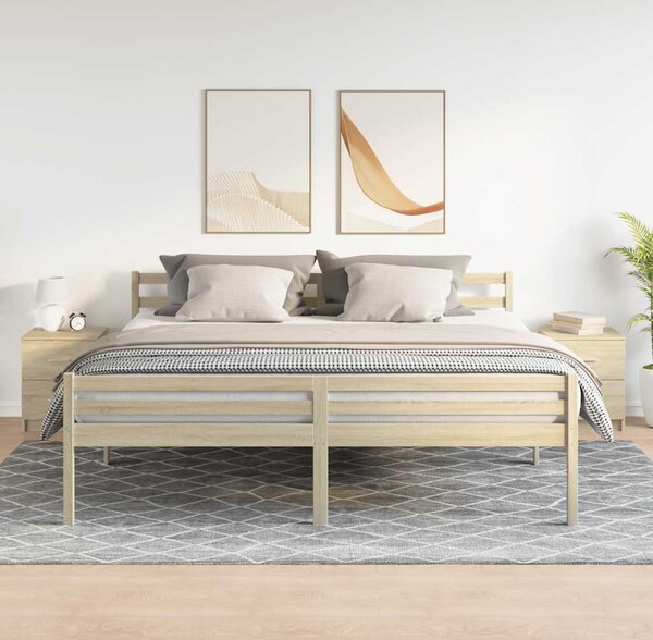 VidaXL Noční stolky 2 ks se 2 zásuvkami 40 x 36 x 50 cm [858790] Barva: šedá sonoma