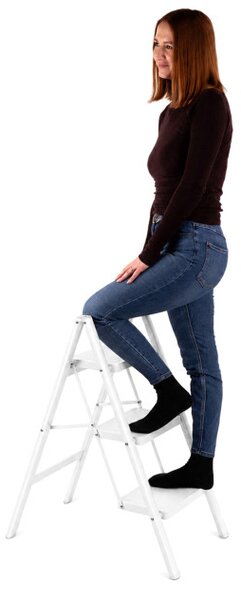 Skládací schůdky EASYSTEP 3-stupňové bílé