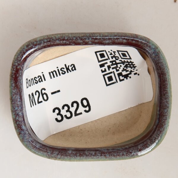 E-bonsai Keramická bonsai miska 4 x 3,5 x 2 cm šedá