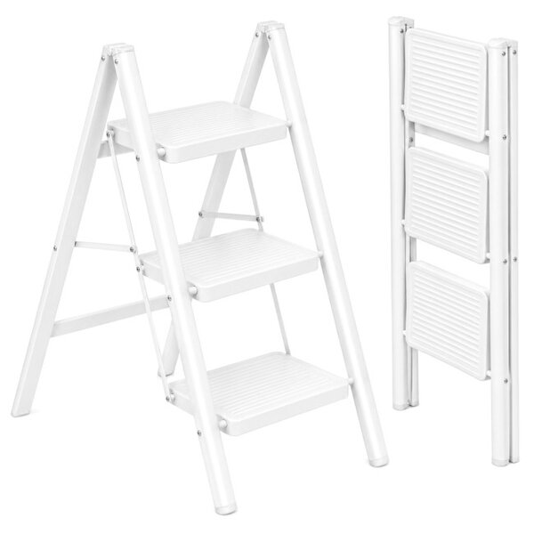 Skládací schůdky EASYSTEP 3-stupňové bílé