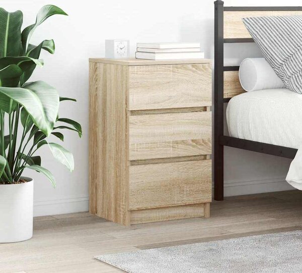 VidaXL Noční skříňky se 3 zásuvkami 2 ks 39x35x65 cm [861342] Barva: Bílá