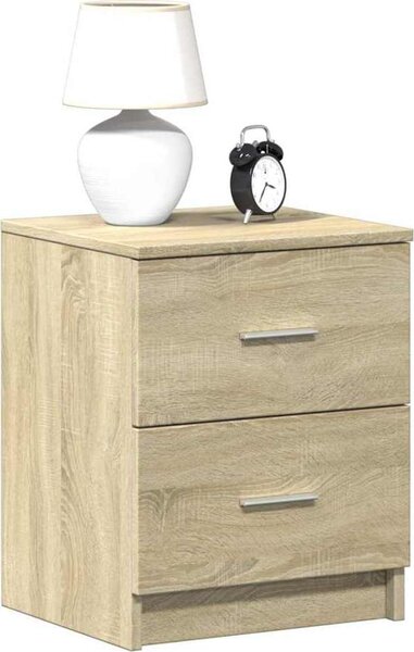 VidaXL Noční stolky 2 ks se 2 zásuvkami 40 x 36 x 50 cm [858790] Barva: šedá sonoma