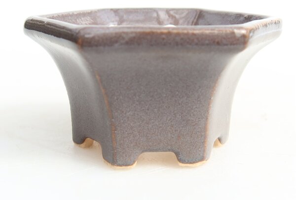 E-bonsai Keramická bonsai miska5,5 x 5 x 3 cm šedá