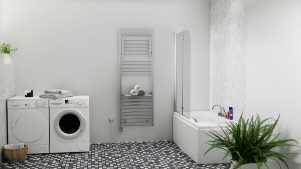 Isan Flexi s háčky koupelnový radiátor 1735/600 Barva ISAN: Sněhově bílá RAL 9016 (01)