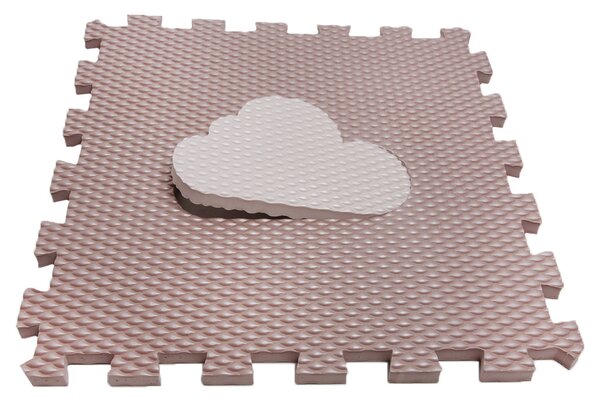 VYLEN Minideckfloor s mráčkem Hnědý s krémovým mráčkem