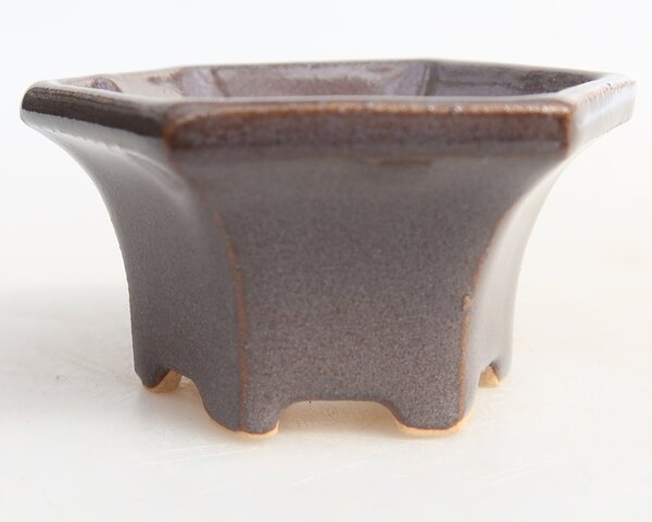 E-bonsai Keramická bonsai miska5,5 x 5 x 3 cm šedá