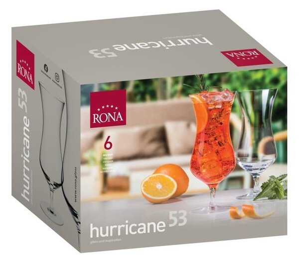 RONA UNIVERSAL HURRICANE KOKTEILOVÝ SKLENICE 530ML SADA 6KS