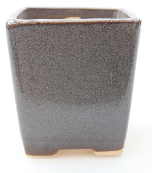 E-bonsai Keramická bonsai miska 4,5 x 4,5 x 5 cm šedá