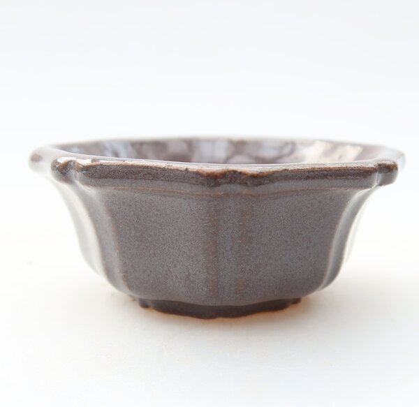 E-bonsai Keramická bonsai miska 6 x 6 x 2,5 cm šedá